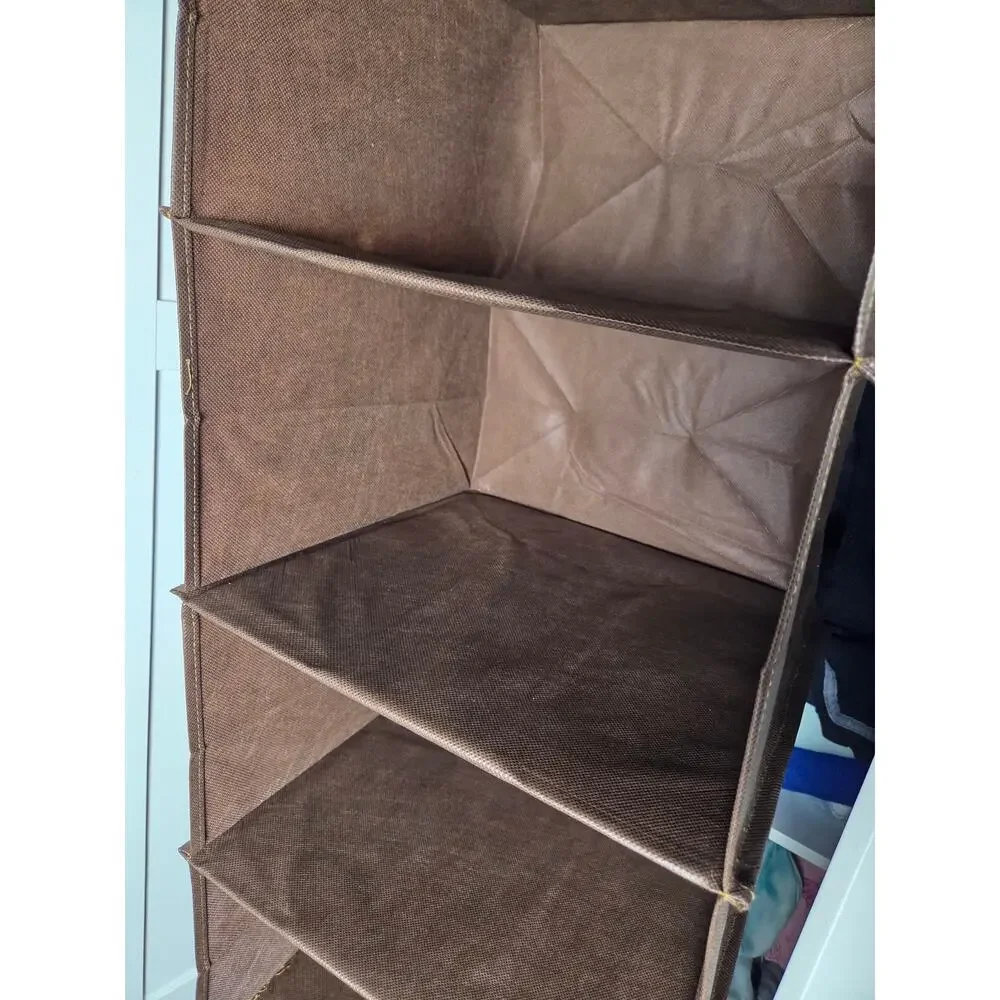 BOOMIBOO Hanging Closet Organize and Shelves，6-Hanging Shelf, Storage Foldable
